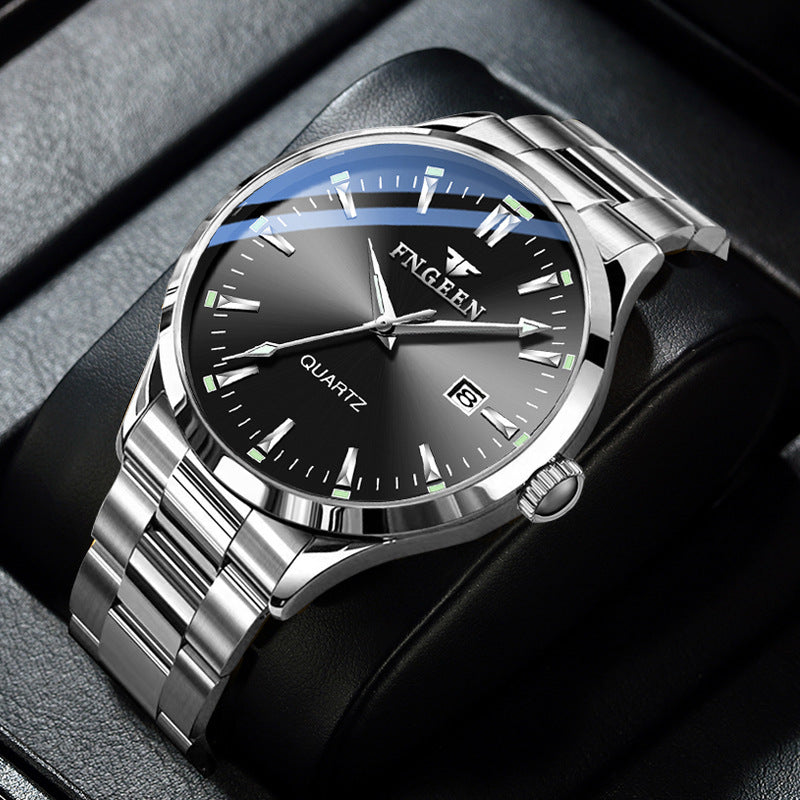 Men's Quartz Business Watch - Waterproof Slim Design