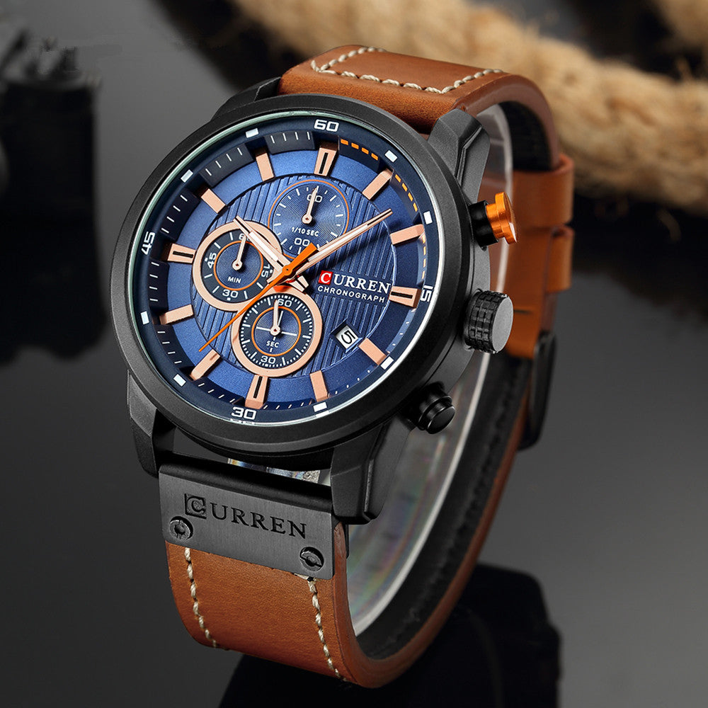 CURREN Men's Multifunctional Quartz Sports Watch