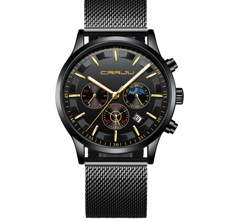 CRRJU 2260 Men's Multifunctional Waterproof Quartz Watch