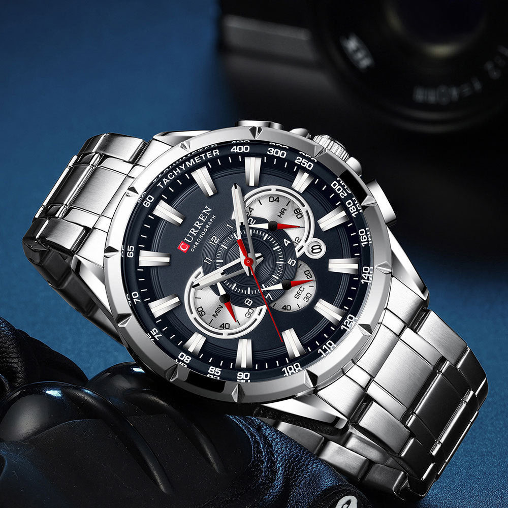 Curren 8363 Men's Multifunctional Waterproof Quartz Watch