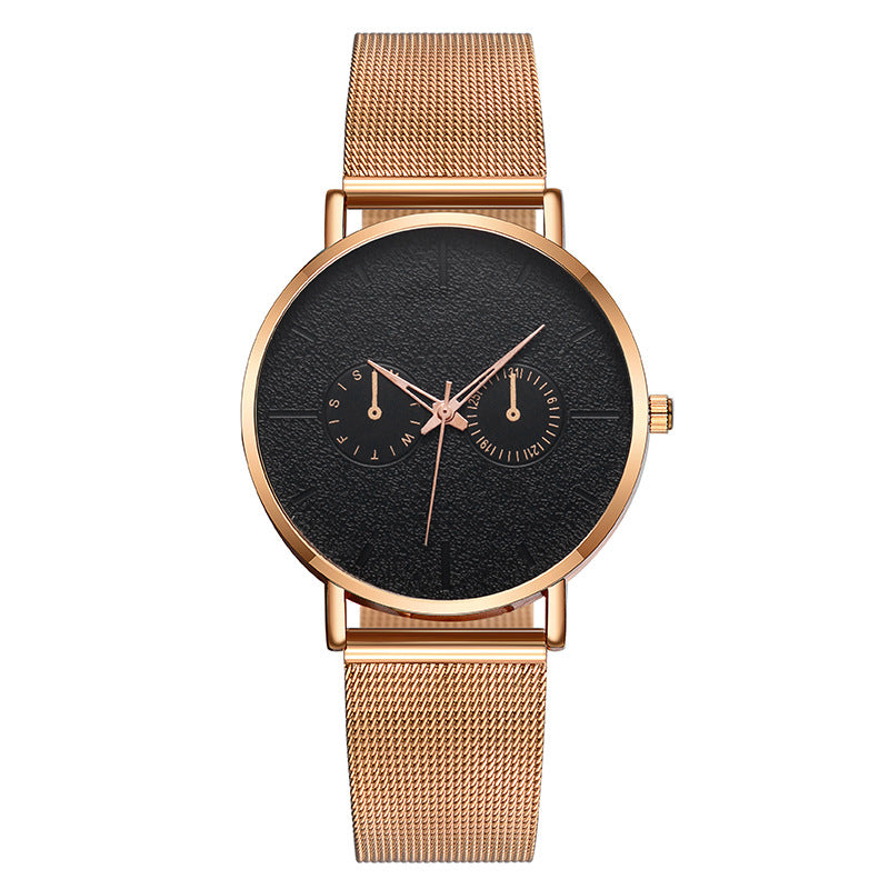 SHAARMS Men's Quartz Watch with Leather Band (Trendy)