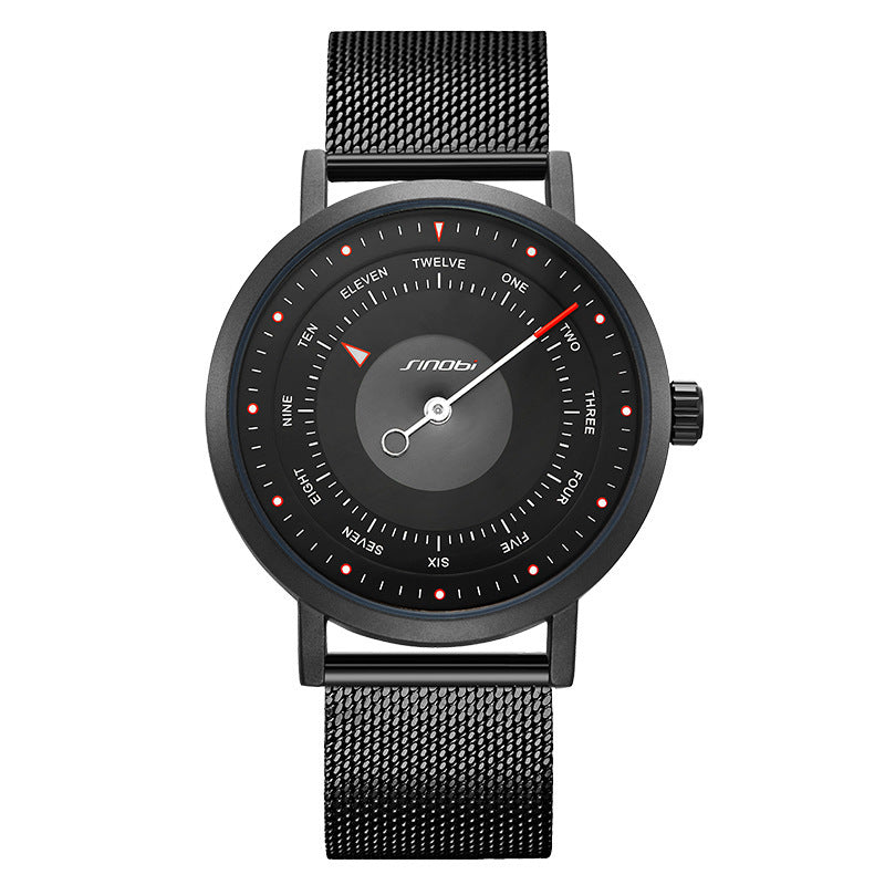 Men's Quartz Watch with Mesh Band