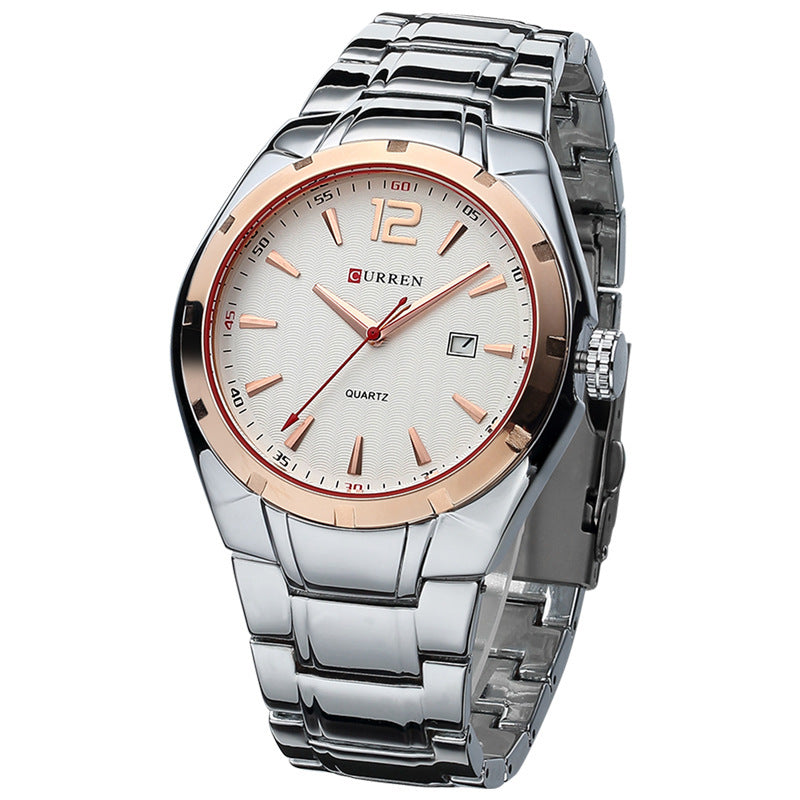 CURREN Waterproof Quartz Men's Watch with Calendar