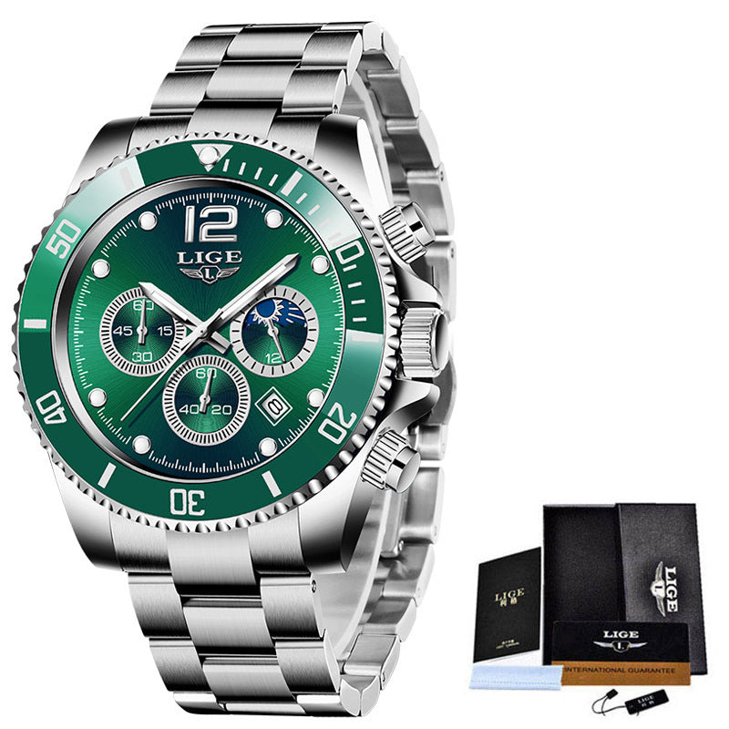 Men's Waterproof Multi-function Chronograph Quartz Watch