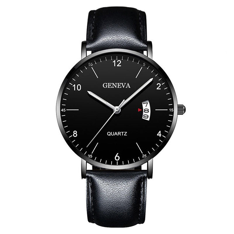 Men's Business Minimalist Quartz Calendar Watch