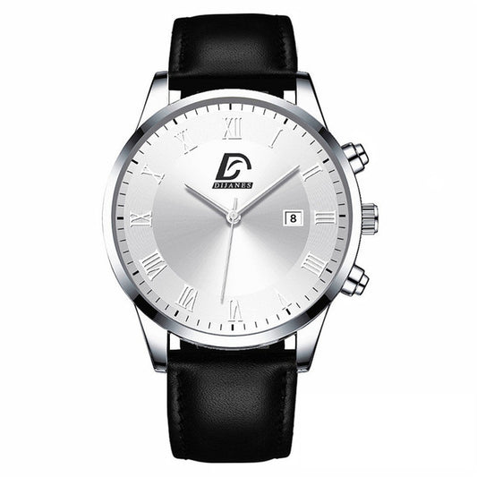 Men's Mesh Band Calendar Quartz Watch