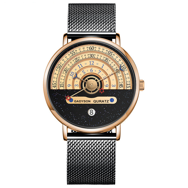 Xingyue Black and White Men's Quartz Calendar Watch