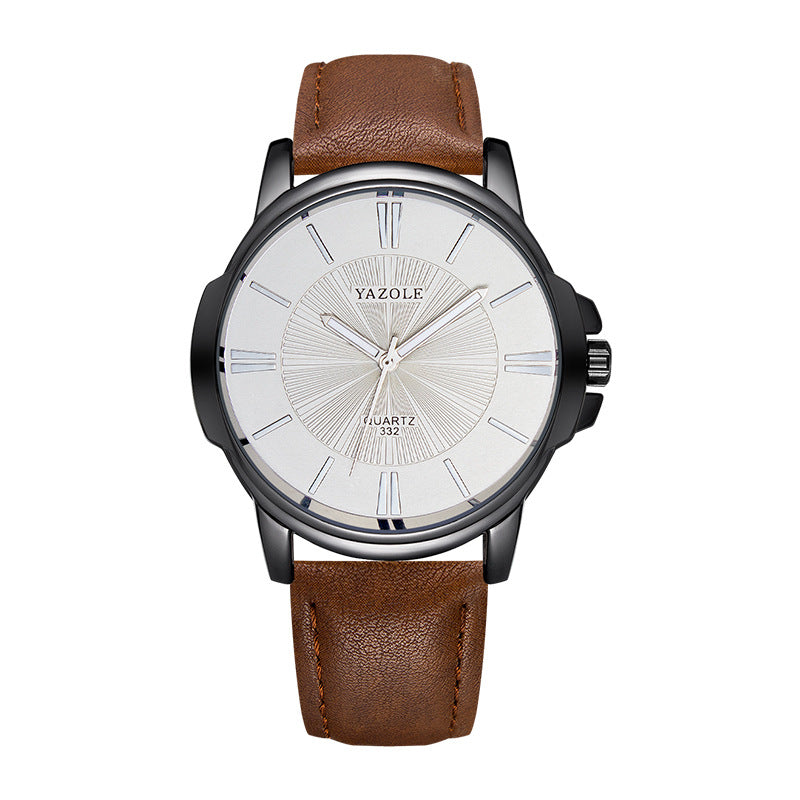 Men's Waterproof Quartz Watch with Luminous Feature