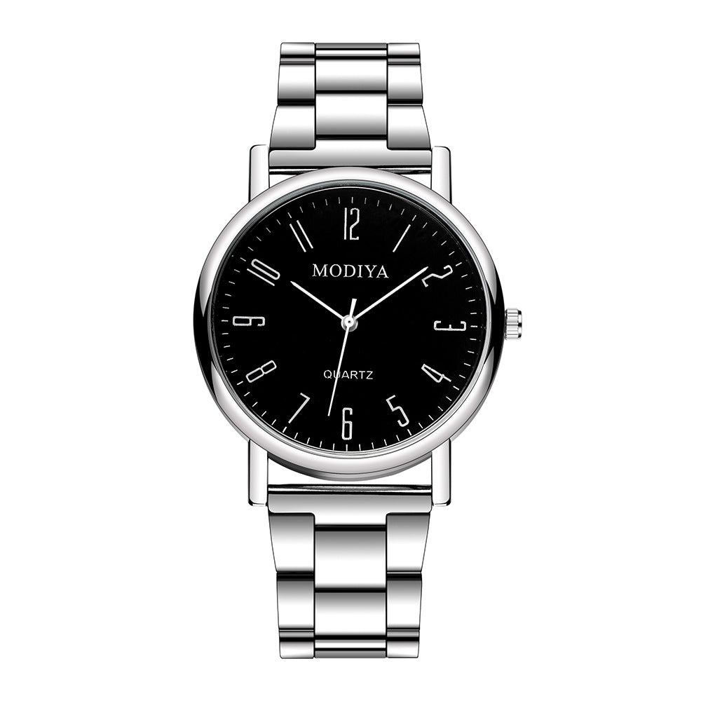 MODIYA Men's Quartz Watch with Minimalist Steel Band