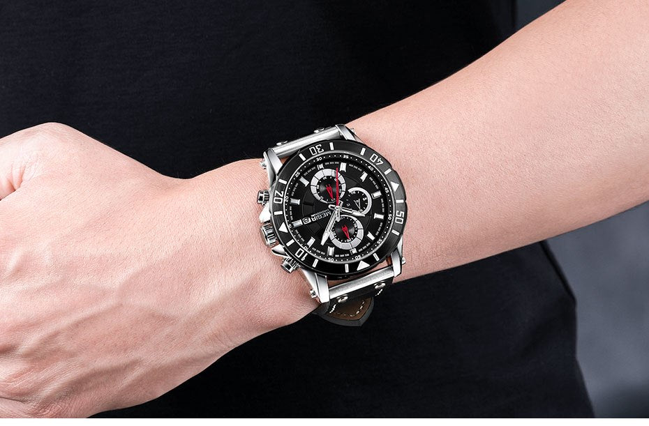 MEGIR Men's Fashion Sports Chronograph Quartz Watch