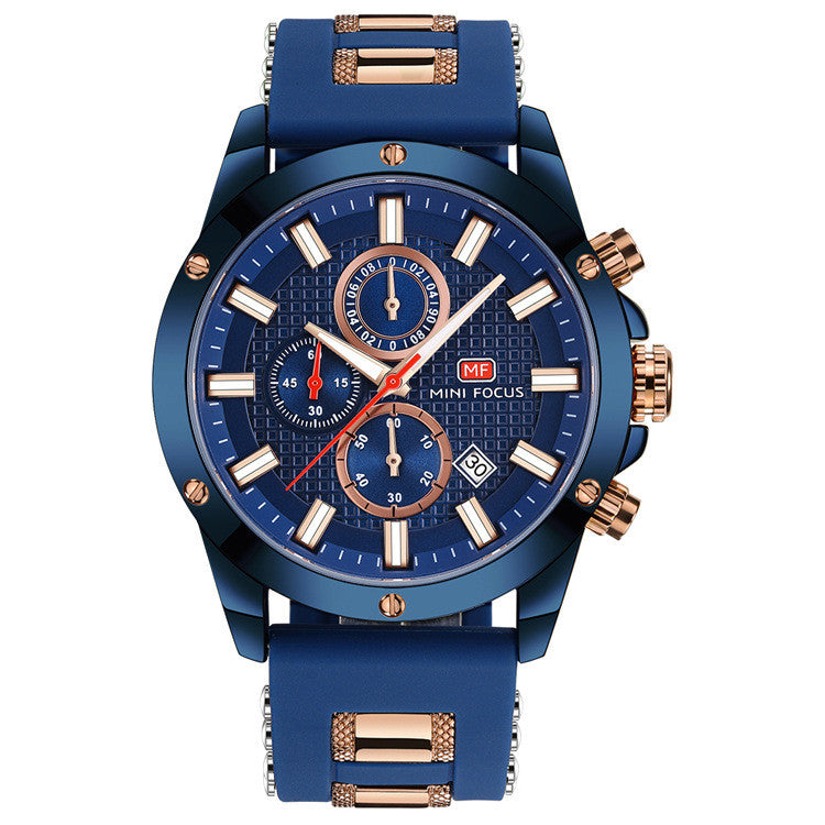 Men's Waterproof Quartz Sports Watch by MINIFOCUS