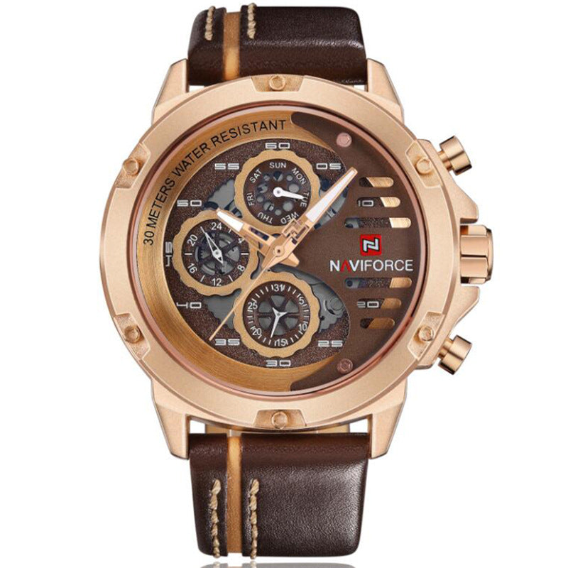Multi-Function Quartz Waterproof Men's Watch
