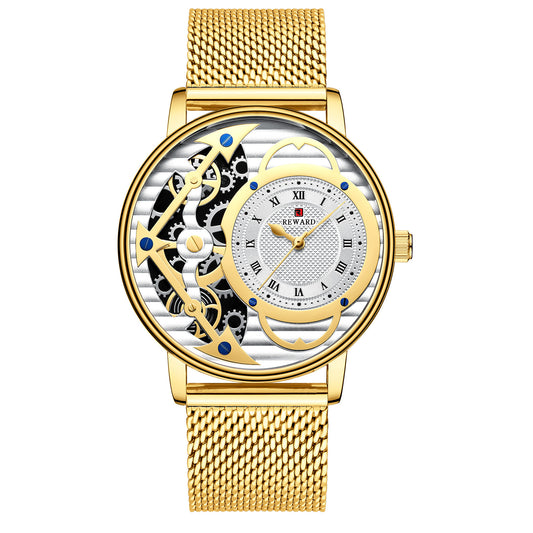Milanese Mesh Analog Men's Watch with Quartz Movement