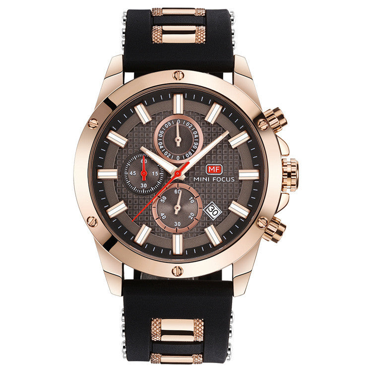 Men's Waterproof Quartz Sports Watch by MINIFOCUS