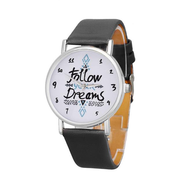 Men's Casual Quartz Watch with Leather Belt