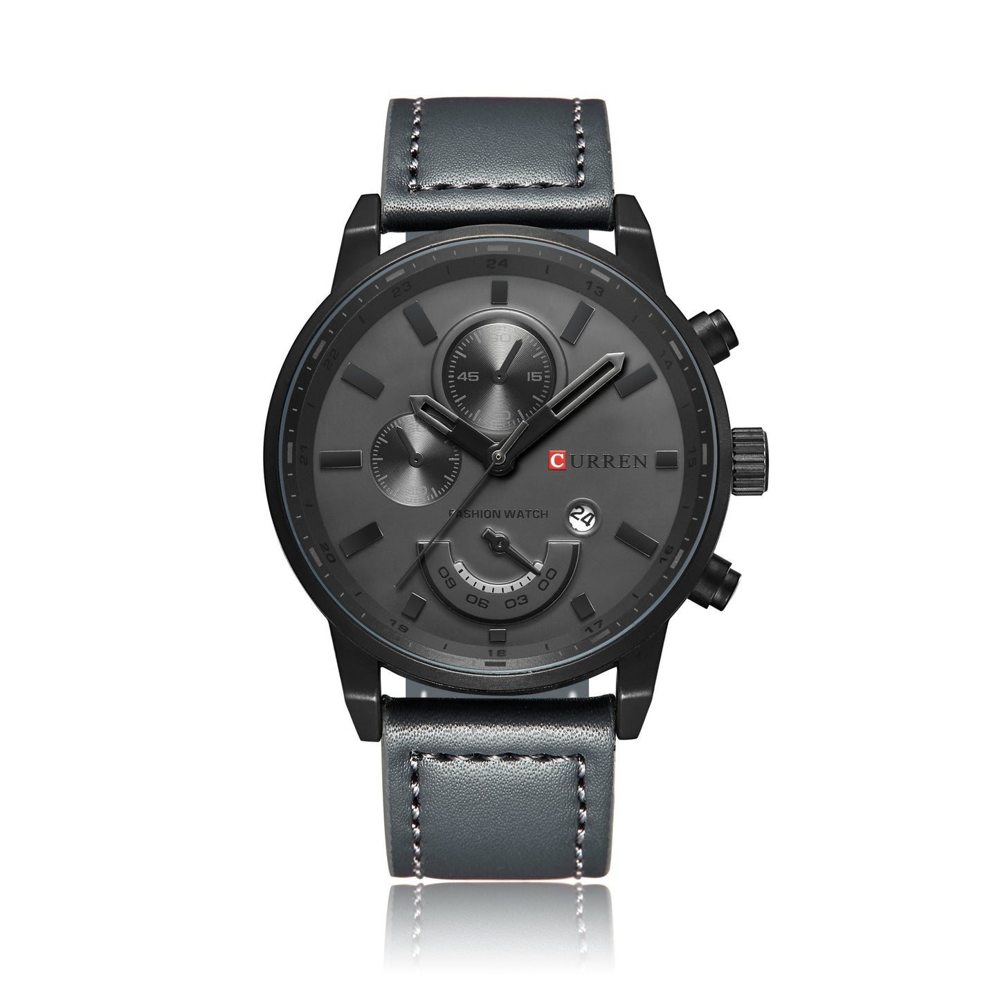 CURREN 8217 Casual Men's Leather Quartz Watch