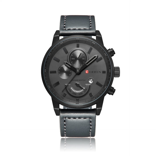CURREN 8217 Casual Men's Leather Quartz Watch