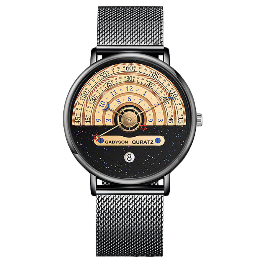 Xingyue Black and White Men's Quartz Calendar Watch