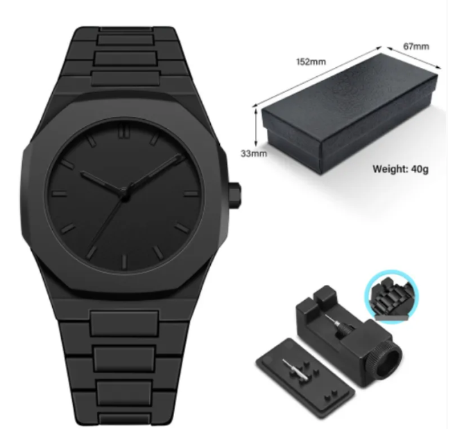 Men's Retro Arabic Digital Quartz Watch