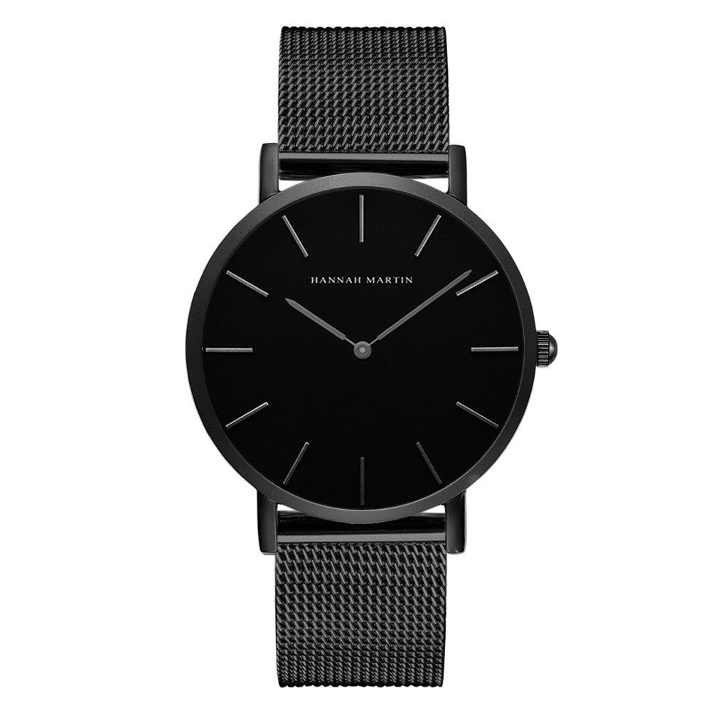 Men's Quartz Watch with Japanese Movement and Steel Band