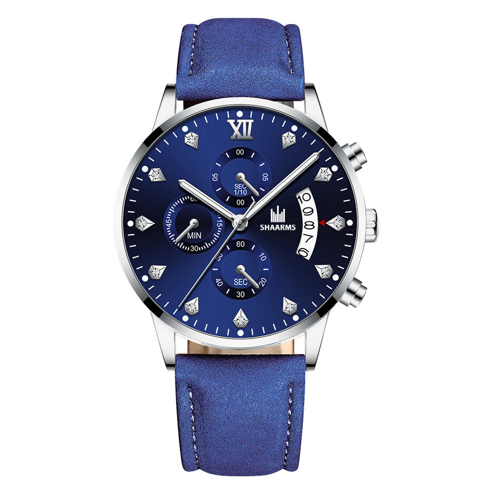 Men's Quartz Watch with Rhinestone Inlay (Wholesale)