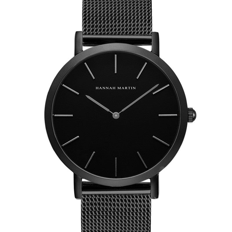 Men's Quartz Watch with Japanese Movement and Steel Band