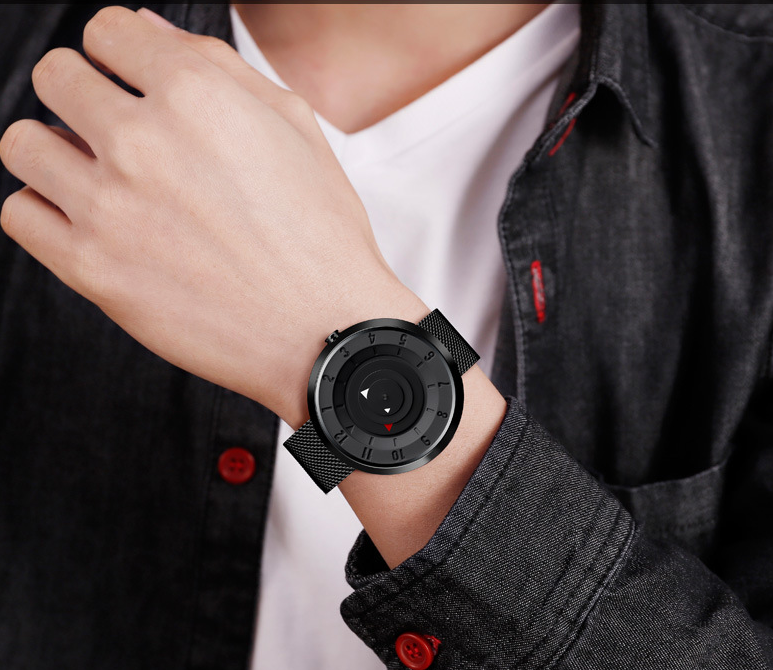 Men's Minimalist Quartz Watch with Creative Design