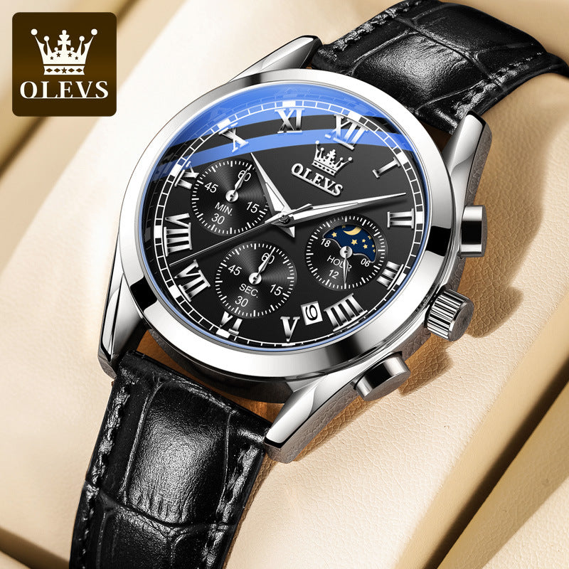 OULISI Brand Men's Quartz Chronograph Watch (Waterproof)