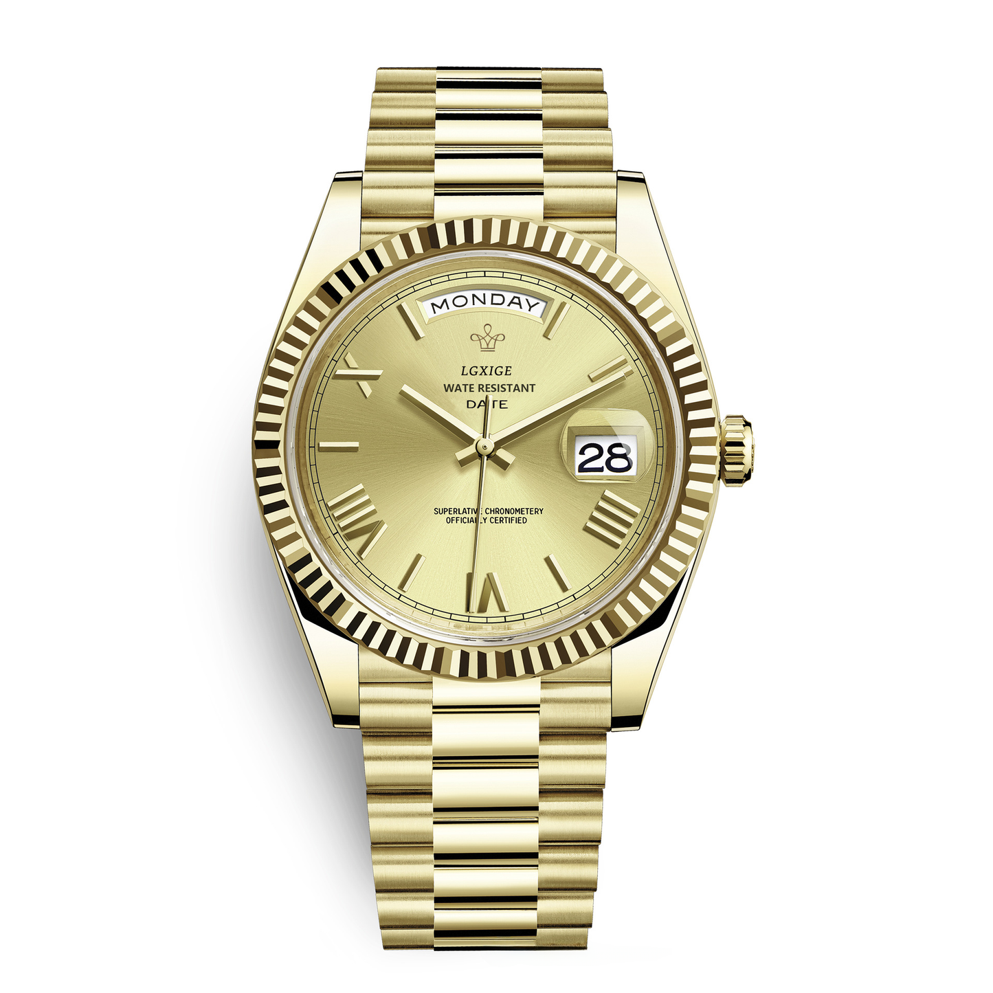 Lgxige Men's Fashion Quartz Sunday Calendar Watch