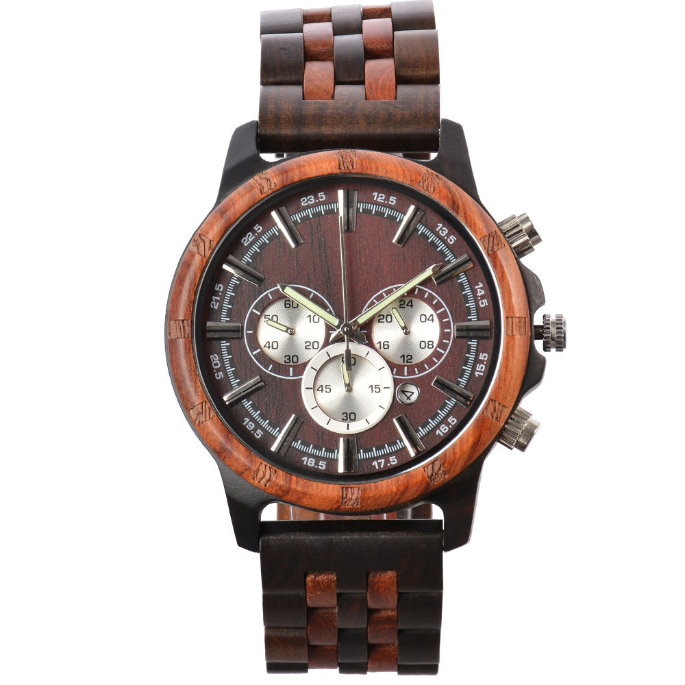 Men's Luminous Multi-Function Quartz Business Watch