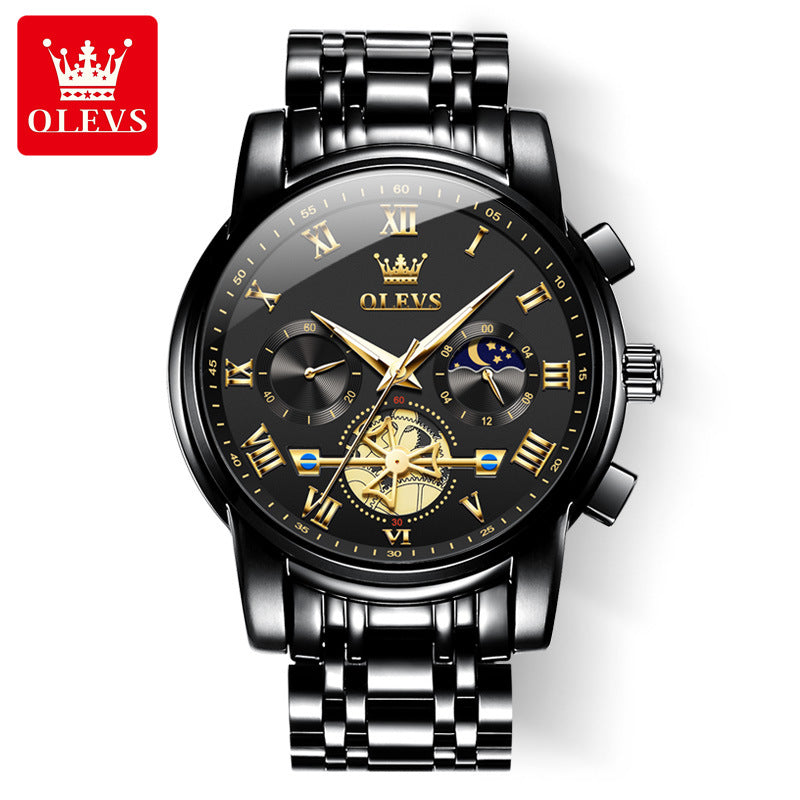 Oli's Brand Men's Quartz Watch with Luminous Waterproof Feature