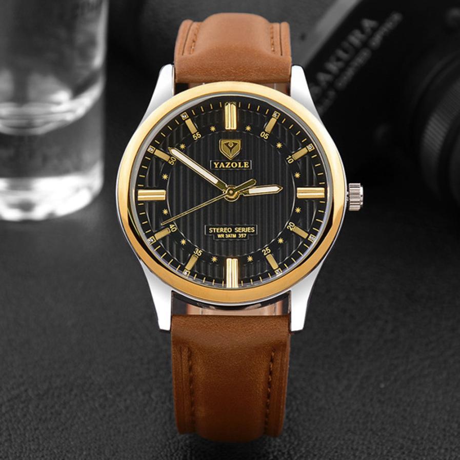 Men's Waterproof Quartz Watch with Custom Logo