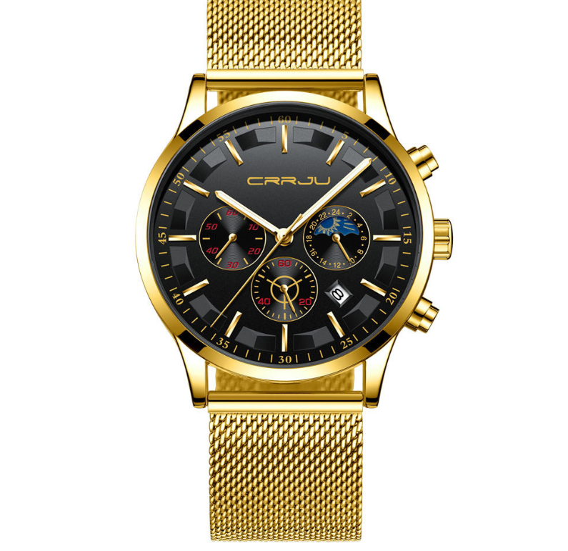 CRRJU 2260 Men's Multifunctional Waterproof Quartz Watch