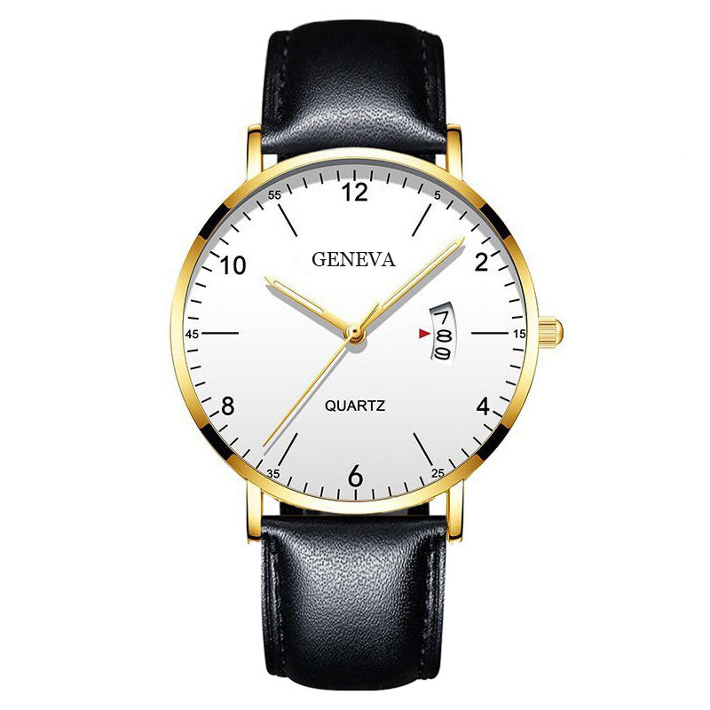 Men's Business Minimalist Quartz Calendar Watch