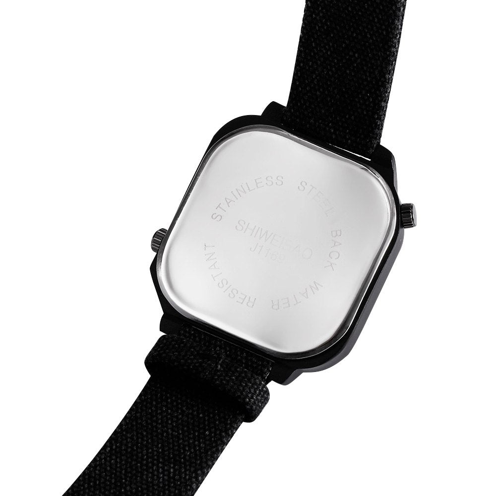 Men's Quartz Dual Movement Canvas Outdoor Sport Watch