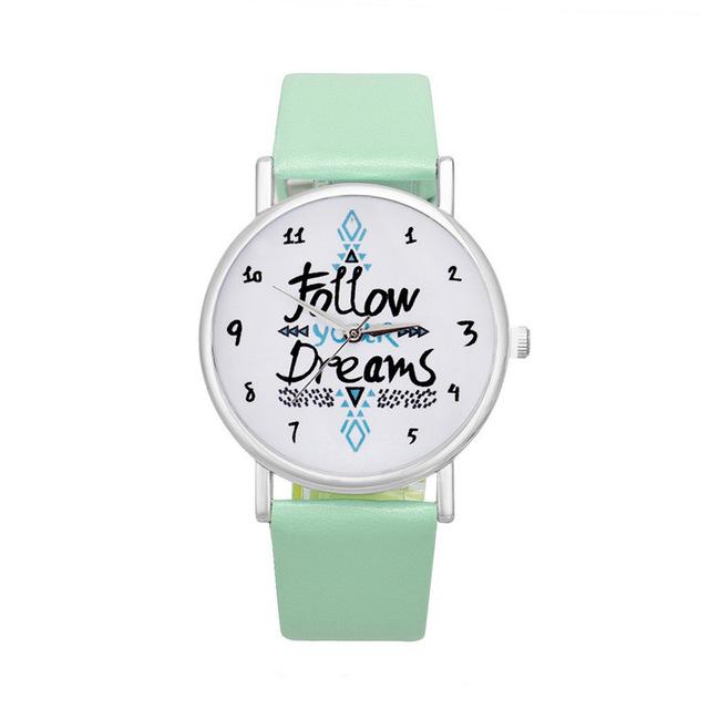 Men's Casual Quartz Watch with Leather Belt