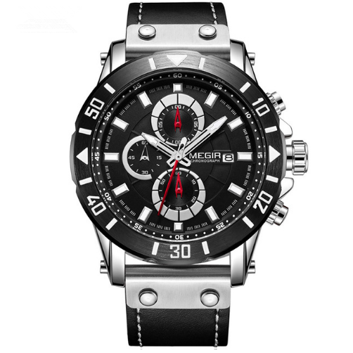 MEGIR Men's Fashion Sports Chronograph Quartz Watch