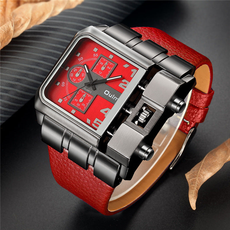OULM Casual Men's Quartz Watch with Belt