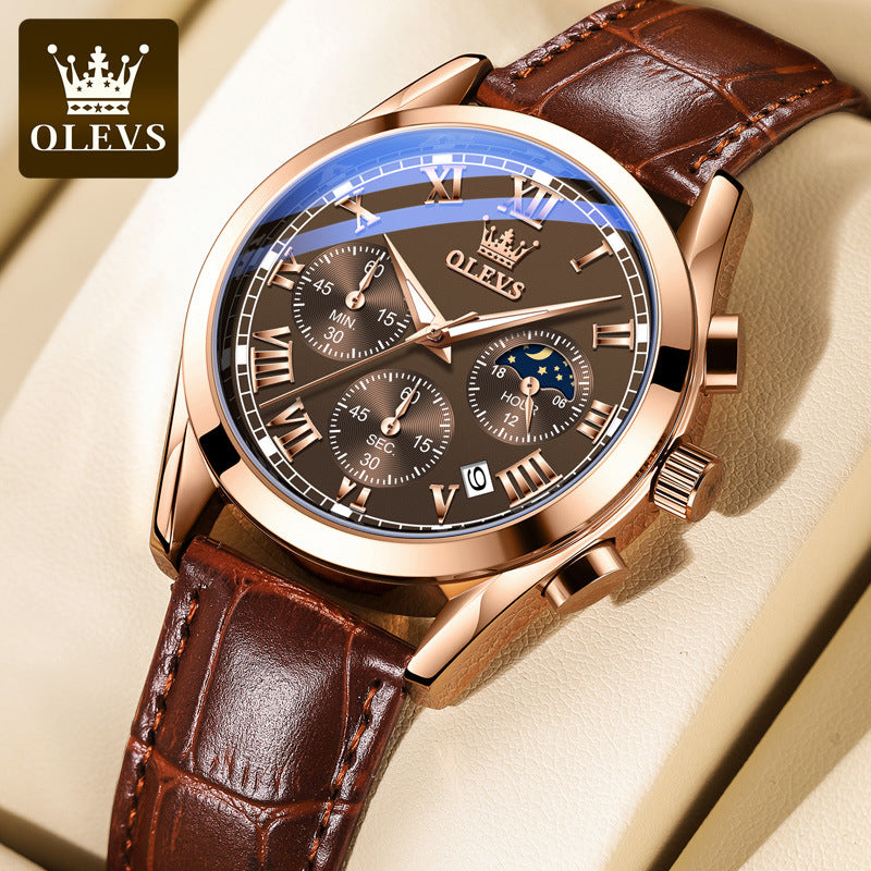 OULISI Brand Men's Quartz Chronograph Watch (Waterproof)