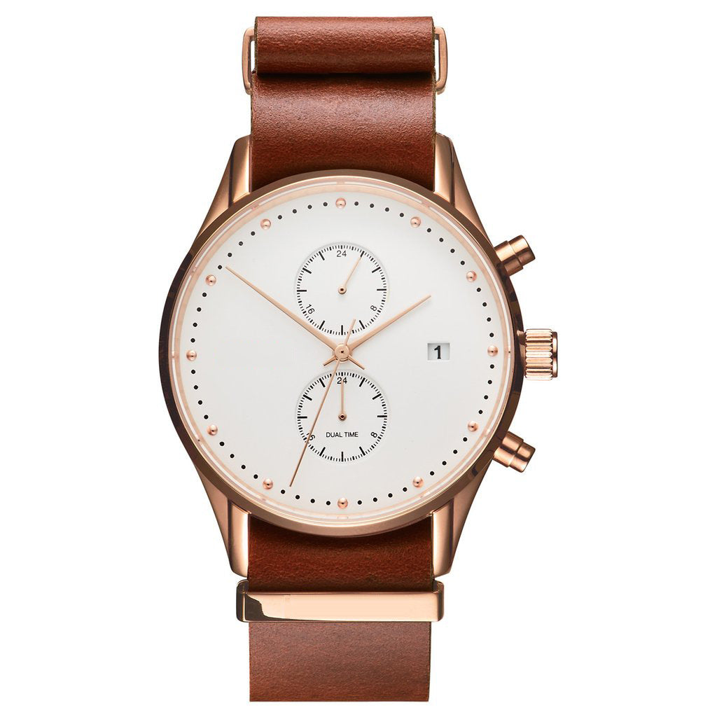 Fashionable Men's Quartz Watch with Calendar Feature