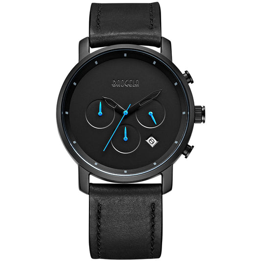 Baogela Men's Quartz Three-Eye Watch