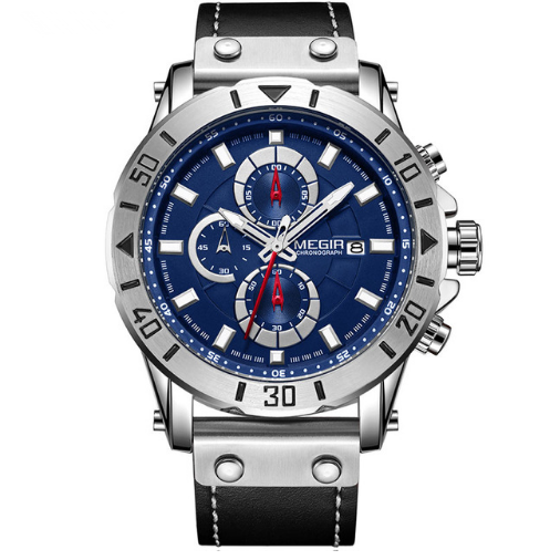 MEGIR Men's Fashion Sports Chronograph Quartz Watch