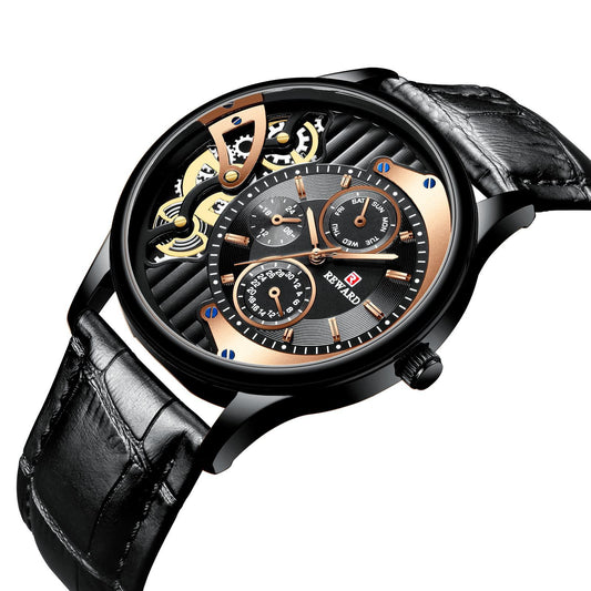 Men's Casual Quartz Watch with 30m Waterproof Belt