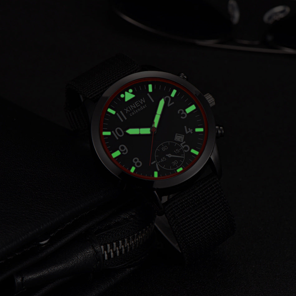 XINEW Men's Casual Nylon Strap Quartz Watch