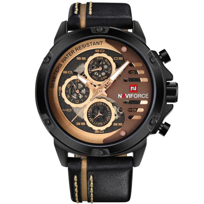 Multi-Function Quartz Waterproof Men's Watch