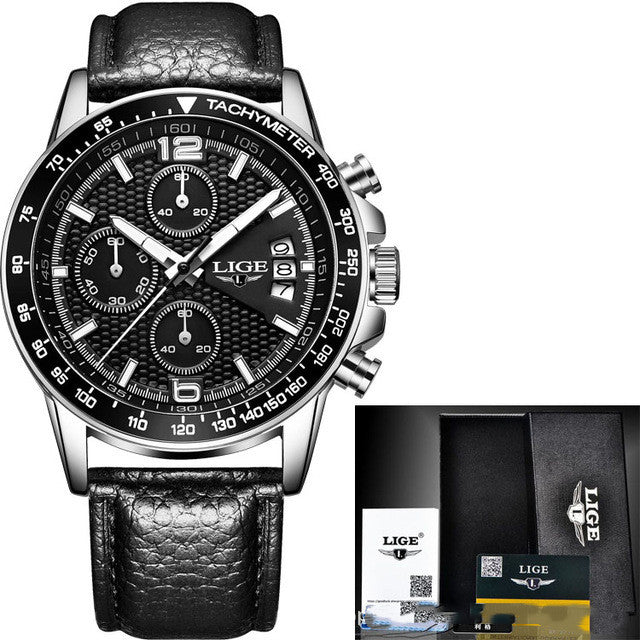 Men's Business Sports Quartz Watch with Calendar Function