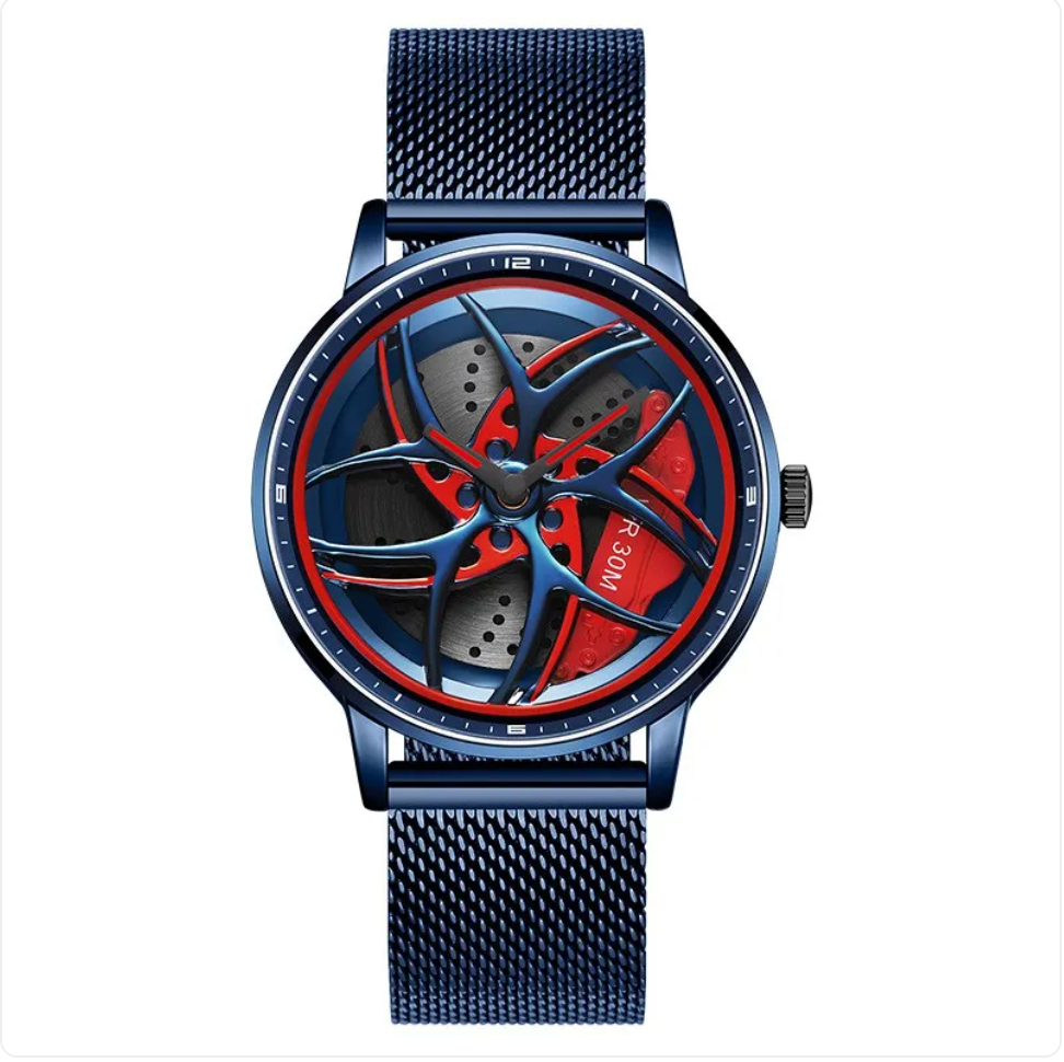 Rotating Wheel Men's Quartz Watch