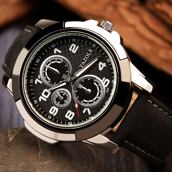 Men's Sports Quartz Watch with Creative Design