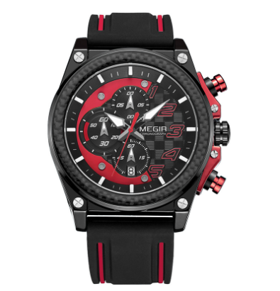 MEGIR Men's Sports Quartz Watch with Calendar Function