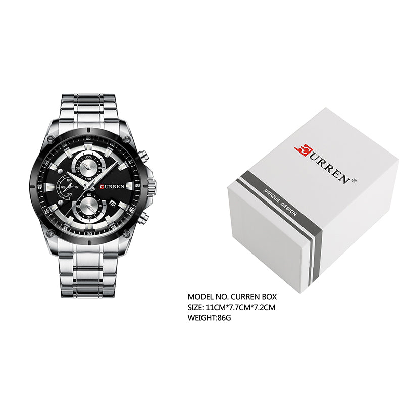 CURREN 8360 Men's Waterproof Quartz Watch with Calendar